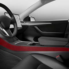 Model 3/Y Alcantara Center Console Side Trim Cover for Tesla(2017-2023)