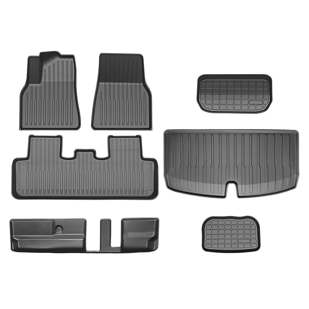 Tesla Model Y All-Weather Floor Mats Full Set Trunk Mat Cargo Mat Frunk Cargo Liner (2020-2023) - Evooor