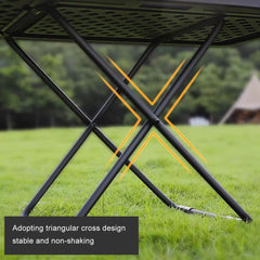 Portable Folding Camping Table with Trunk Storage for Tesla Model 3/Y - Convenient Outdoor Picnic Table