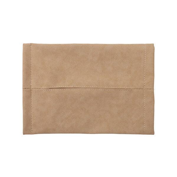 Luxury Nubuck Leather Tissue Box Holder for Tesla Model 3/Y Interior Upgrade (2017-2025) - Evooor