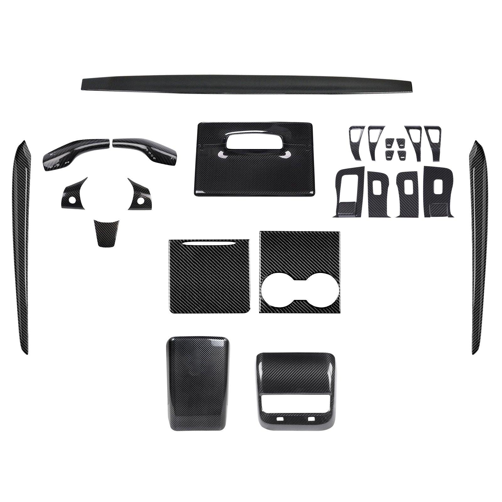 Premium Carbon Fiber Interior Trim Kit for Tesla Model 3 and Model Y - Upgrade Your Interior with High-Quality Wraps - Evooor