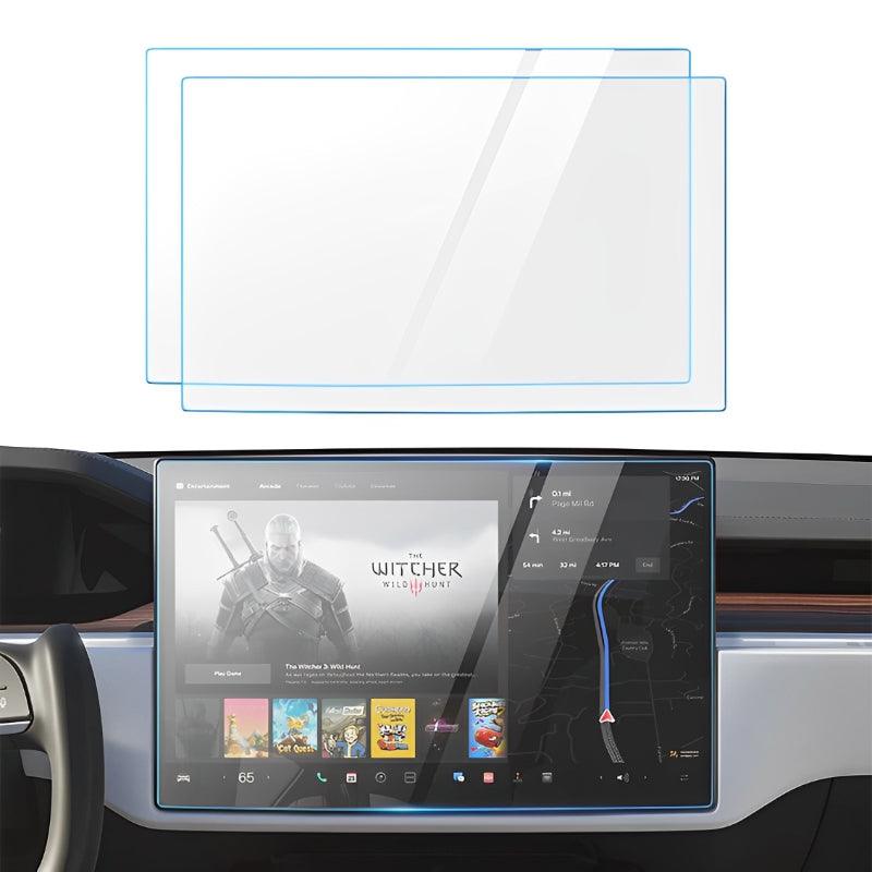 Model S/X Tempered Glass Screen Protector for Tesla (2021-2023) - Evooor