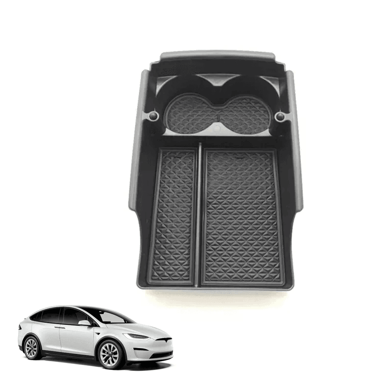 Model X/S Center Console Organizer Cup Holder for Tesla (2016-2020) - Evooor