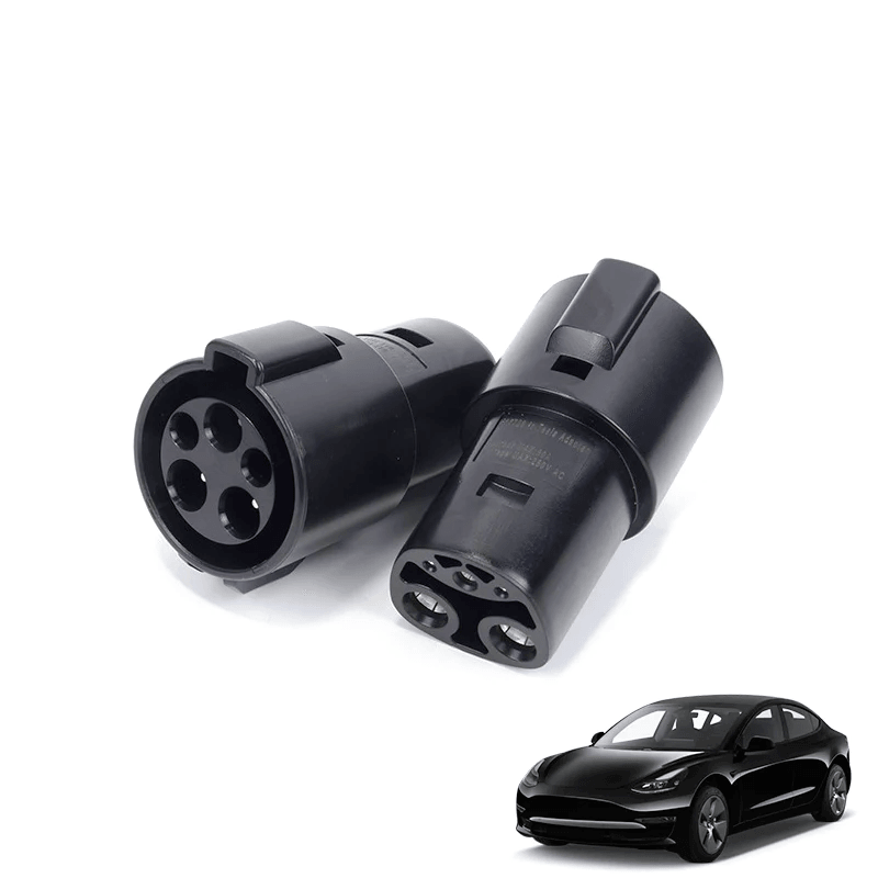 High-Power SAE J1772 to Tesla Charger Adapter for Model S/X/3/Y | 60Amp 250V AC | Level 1-2 Charging Stations | Type 1 Connector, Weatherproof IP54 - Evooor