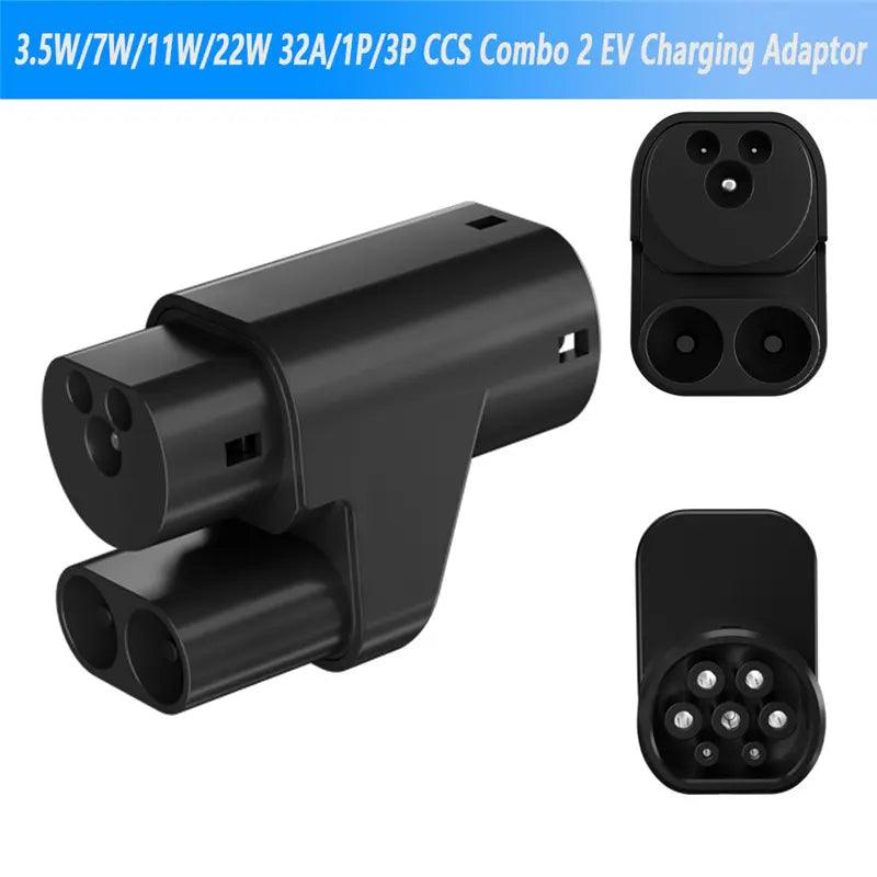 Type 2 EV Charging Adapter for European Tesla Model S/X - CCS2 Compatible (Exclusive for Tesla Vehicles) - Evooor