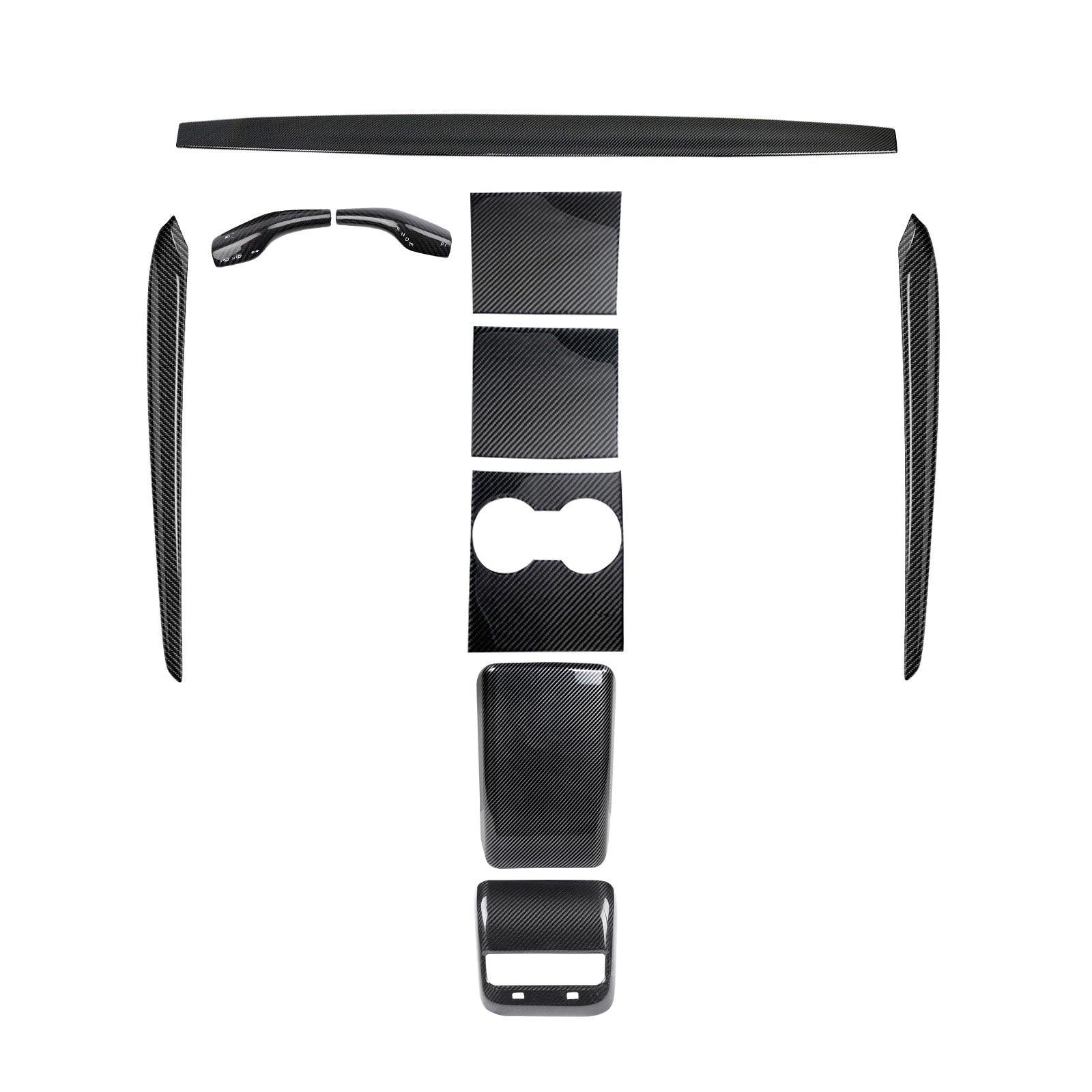Premium Carbon Fiber Interior Trim Kit for Tesla Model 3 and Model Y - Upgrade Your Interior with High-Quality Wraps - Evooor