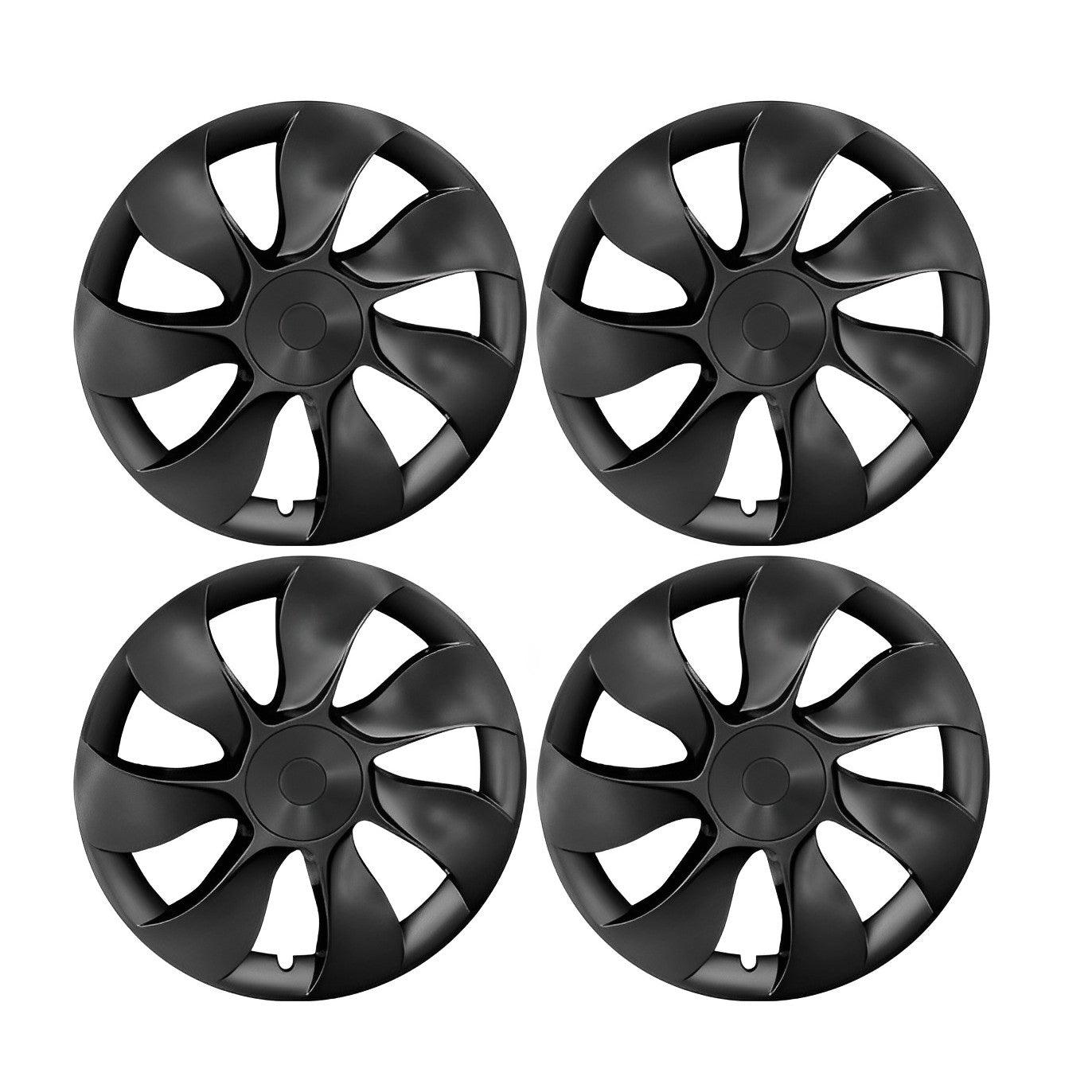 Performance Hub Caps Set for Tesla Model Y - Sleek Induction Style Wheel Hub Covers (4 Pieces) - Evooor
