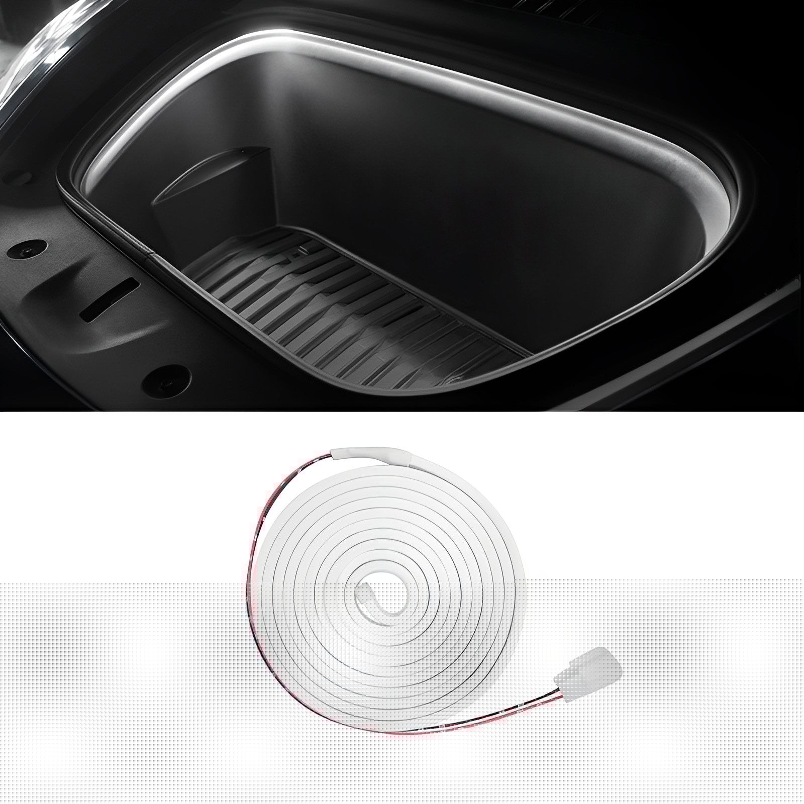 Premium Front Trunk LED Lights Kit for Tesla Vehicles with Ambient Illumination - Evooor