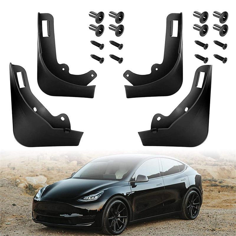 Model Y Mudflaps Splash Guards MudGuards Mud Flaps Fender Car Protect 4 PCS for Tesla (2020-2023) - Evooor
