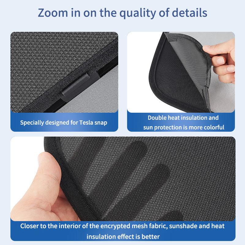Model Y Sunroof Visor Sunshade UV Reflector Reflective Covers For Tesla(2020-2023) - Evooor
