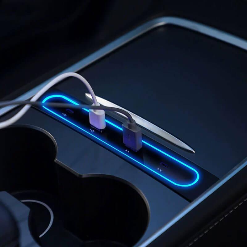 Model 3/Y Center Console USB Hub (Gen. 2) for Tesla(2021-2023) - Evooor