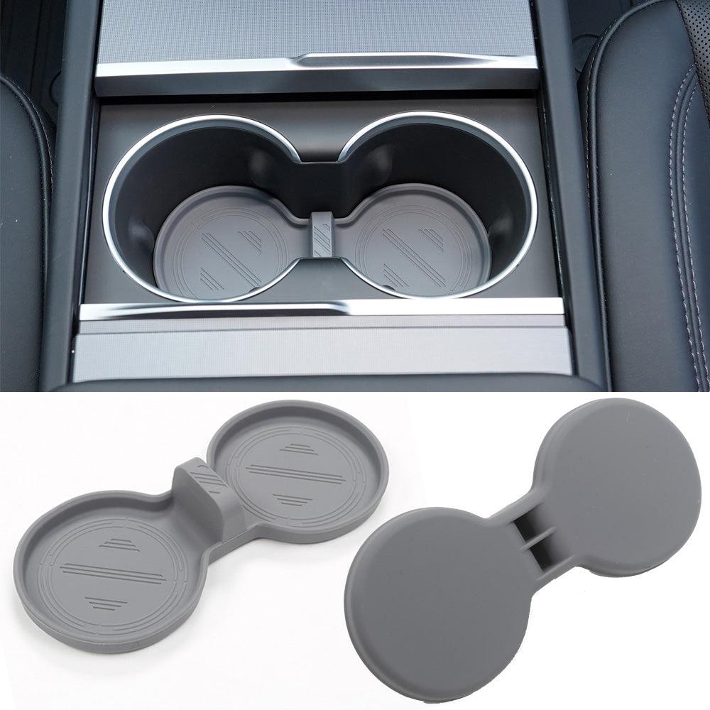 2024 Model 3 Highland Water Cup Holder Storage Box Console TPE Silicone Holder Cup Holder Insert for Tesla - Evooor