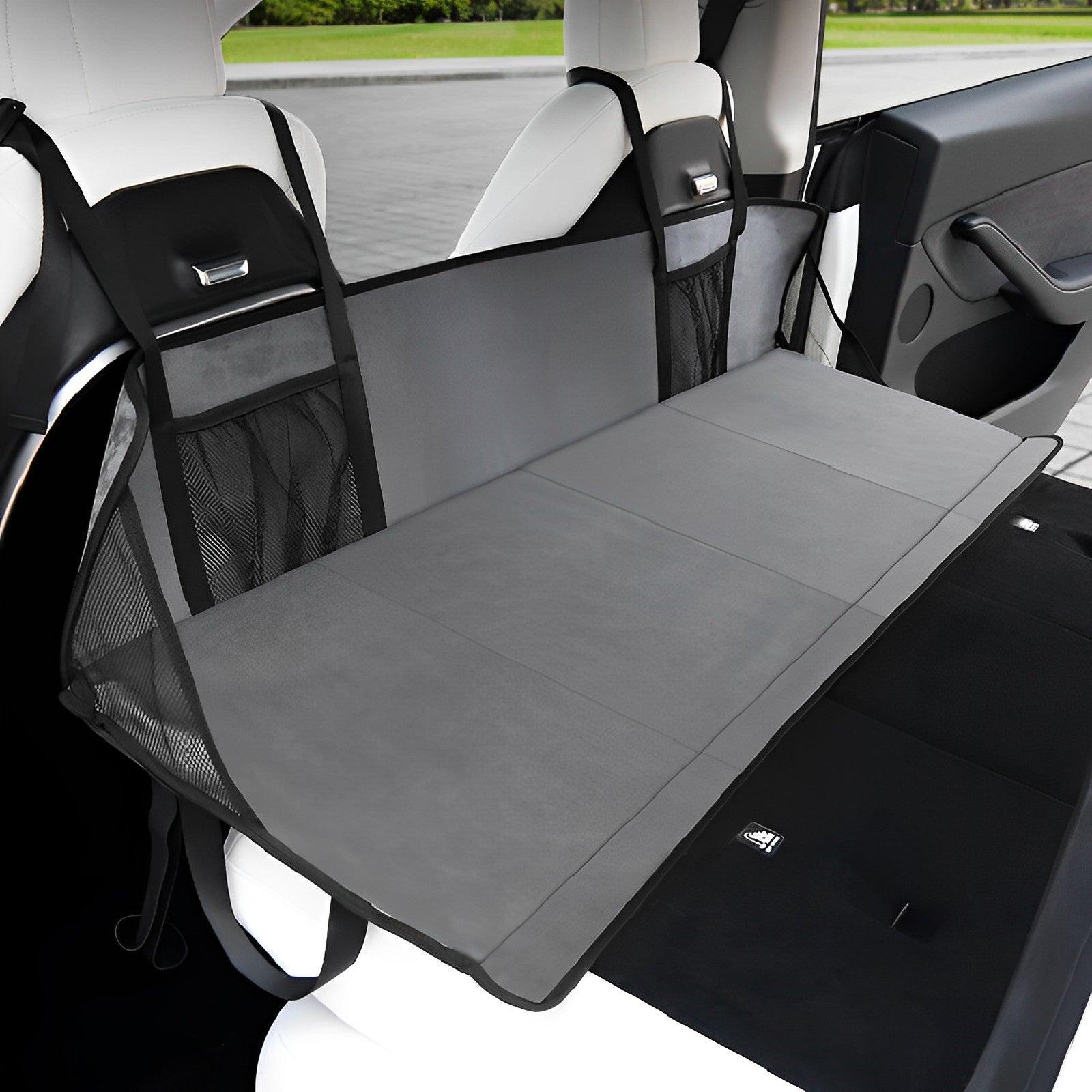 Protective Flannel Mattress Topper with Head Rest for Tesla Model 3/Y Camping Trips - Evooor