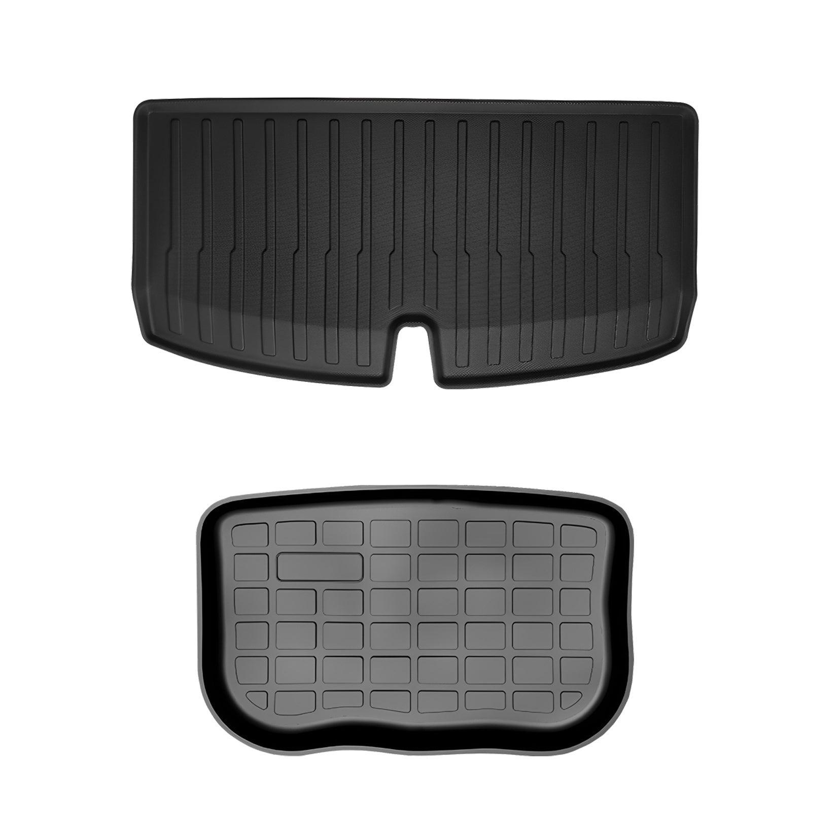 Tesla Model Y All-Weather Floor Mats Full Set Trunk Mat Cargo Mat Frunk Cargo Liner (2020-2023) - Evooor