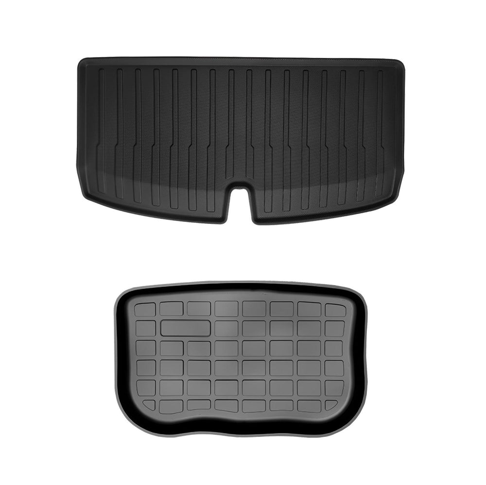Tesla Model Y All-Weather Floor Mats Full Set Trunk Mat Cargo Mat Frunk Cargo Liner (2020-2023) - Evooor