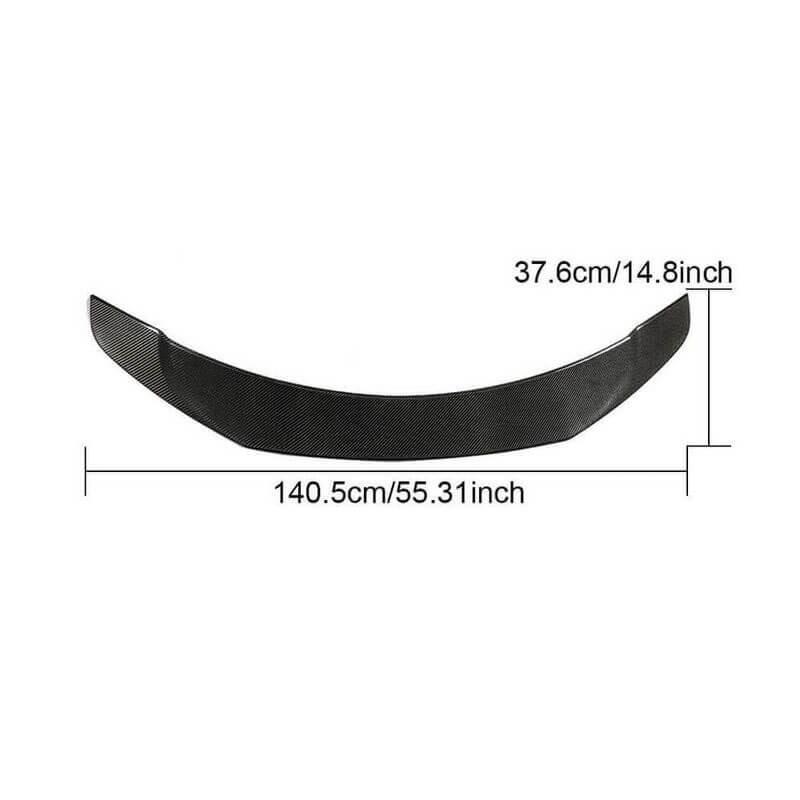 High Performance Real Carbon Fiber Rear Spoiler Upgrade for Tesla Model 3 - Enhanced Aerodynamics and Style (2017-2023) - Evooor