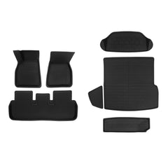 Tesla [[PL170]] S Floor Mats And Liners 3D Lamination Cutting Cargo Liner (2021-2023)