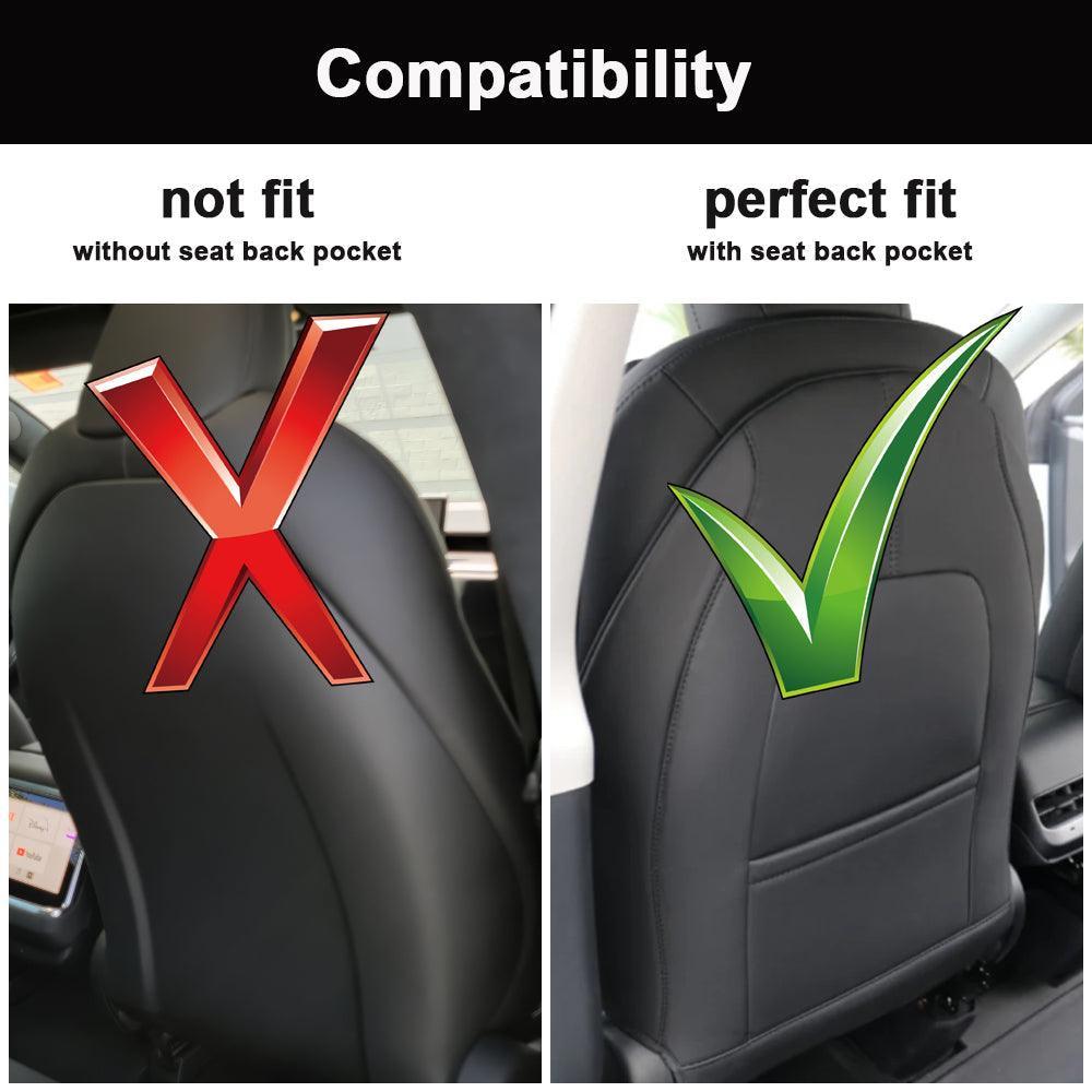 Car Trash Can Organizer for Tesla Model 3/Y/S/X - Convenient In-Car Garbage Bin with Rear Storage - Evooor