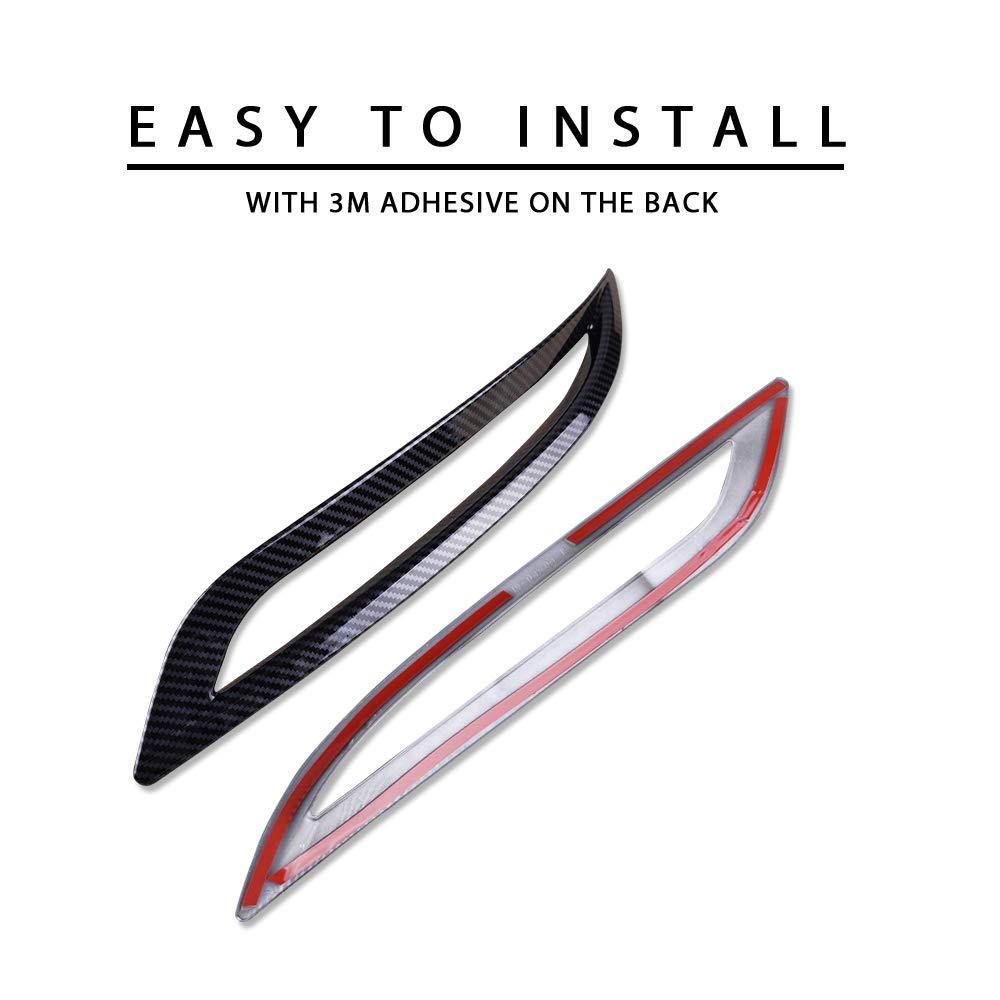 Model 3/Y Carbon Fiber Rear Taillight Covers - Protective Film Set (Pair) - 2017-2023 - Enhance Car's Appearance - Evooor