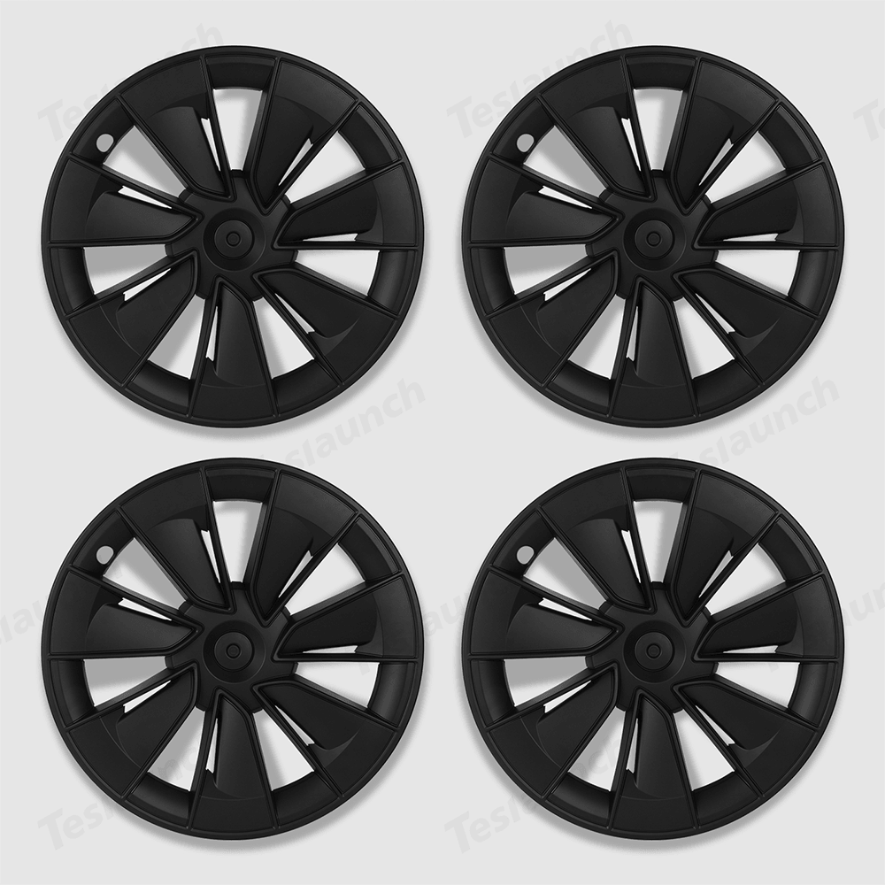 Model Y 19" Gemini Wheel Hubcaps (Set of 4) for Tesla Model Y - Inspired by Model 3 Highland Performance 20'' Forged Wheels - Evooor
