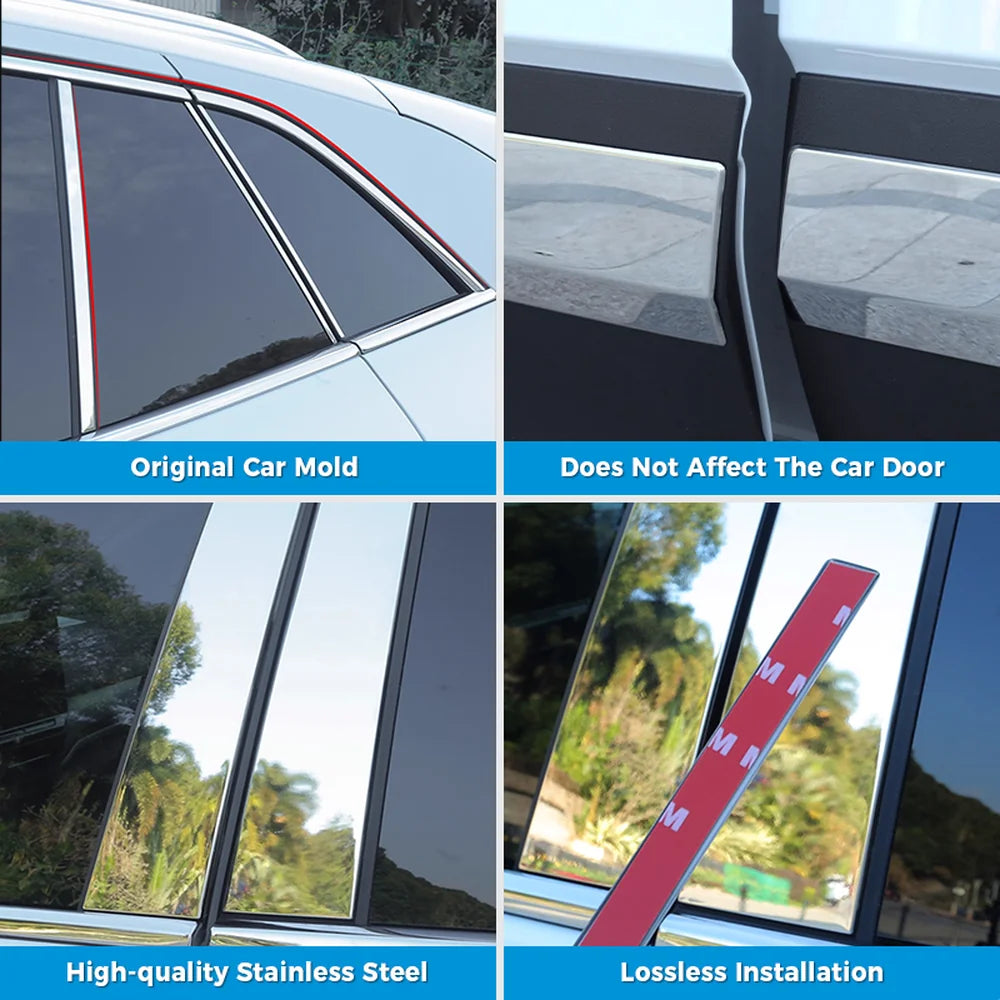 Stainless Steel Body Side/Window Trim Molding For VW ID.4 2021-2025 - Evooor