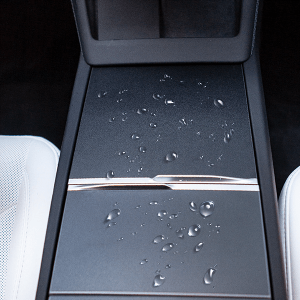 Premium Vinyl Center Console Skin Guard for Tesla Model 3 - Protective Wrap for Highland 2024+ Configuration - Evooor