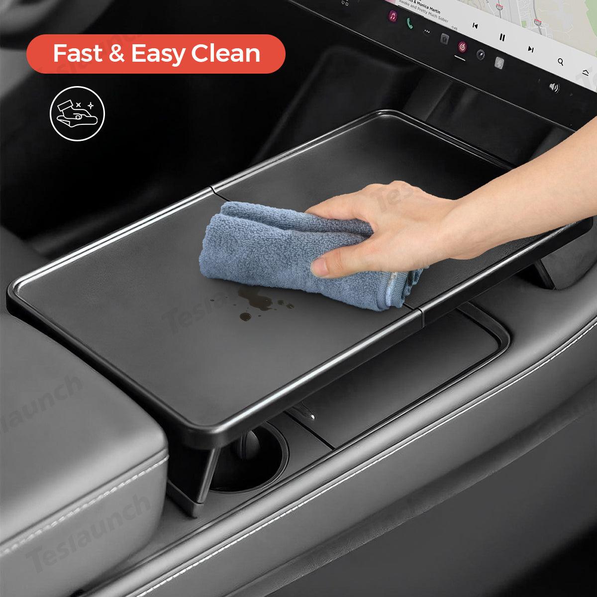 Multi-functional Foldable Desk – Center Console Mount for Tesla Model Y Juniper 2025+ - Evooor