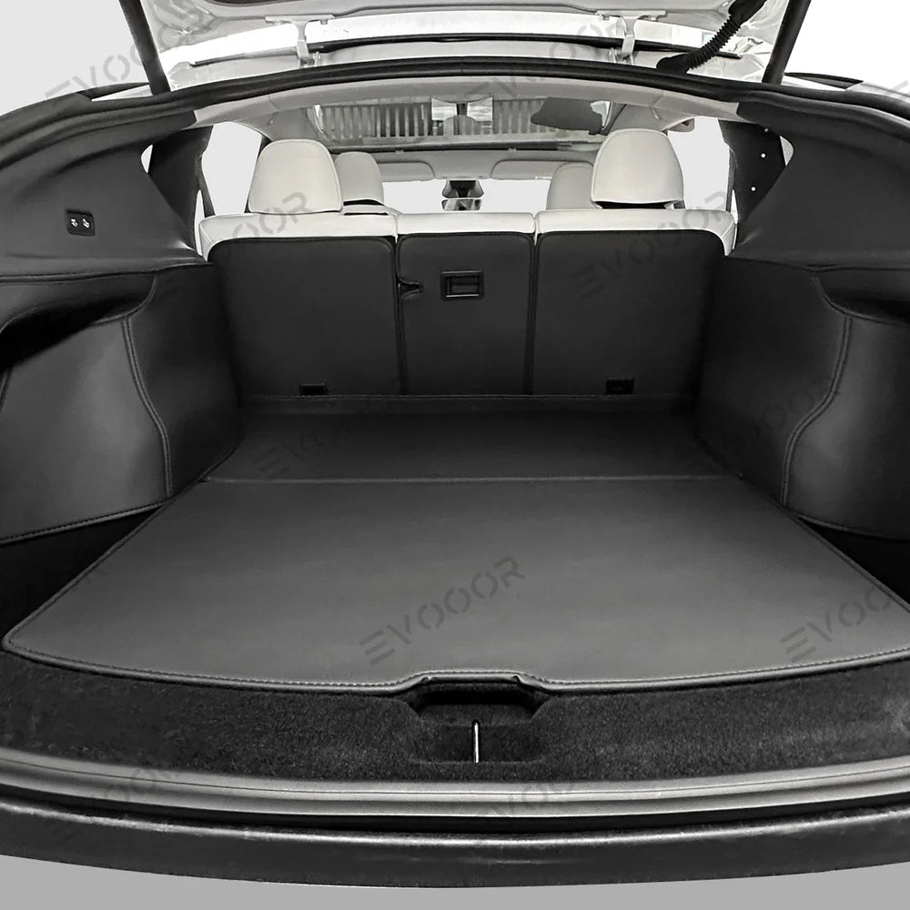 Napa Leather Rear Trunk Mat – Durable Protection for Tesla Model Y Juniper 2025+