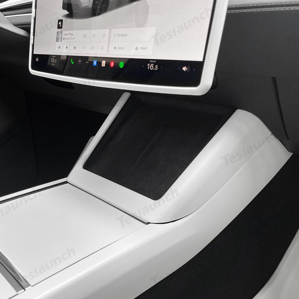 Tesla Model Y Wireless Charging Pad Trim with ABS Material - Juniper Green Finish for 2025+ Models - Evooor