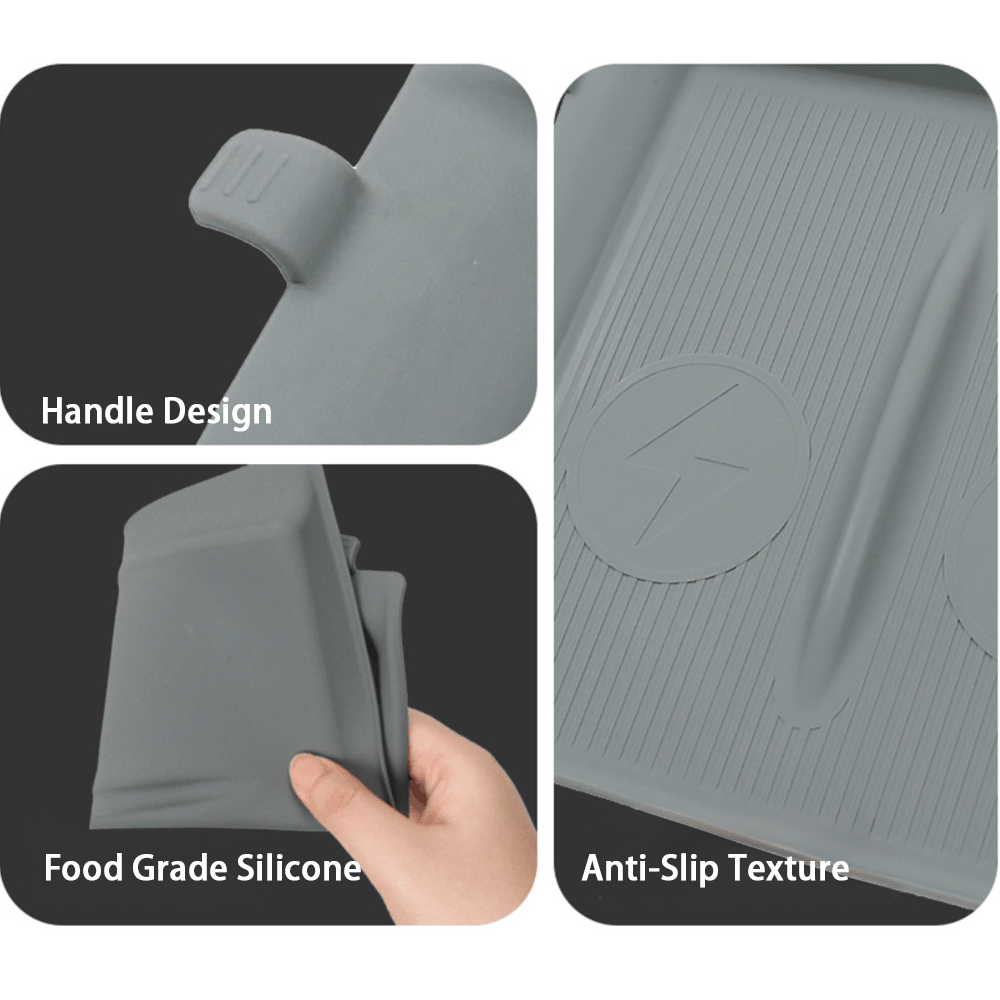 Premium Non-Slip Silicone Wireless Charging Mat for Tesla Model 3 - Compatible with Highland Models 2024 and Later - Evooor