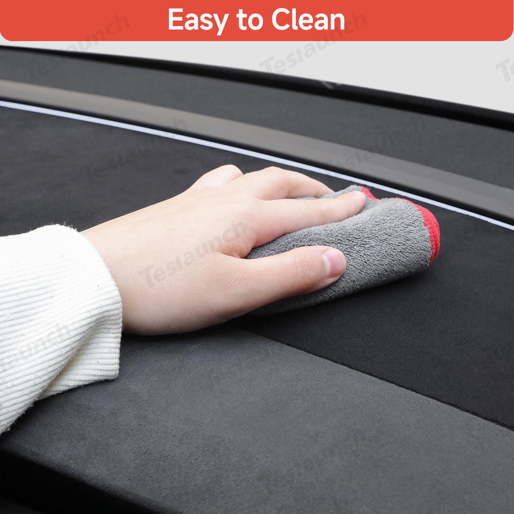 Suede Sunshade Dashboard Mat – UV Protection & Anti-Glare for Tesla Model Y Juniper 2025+ - Evooor