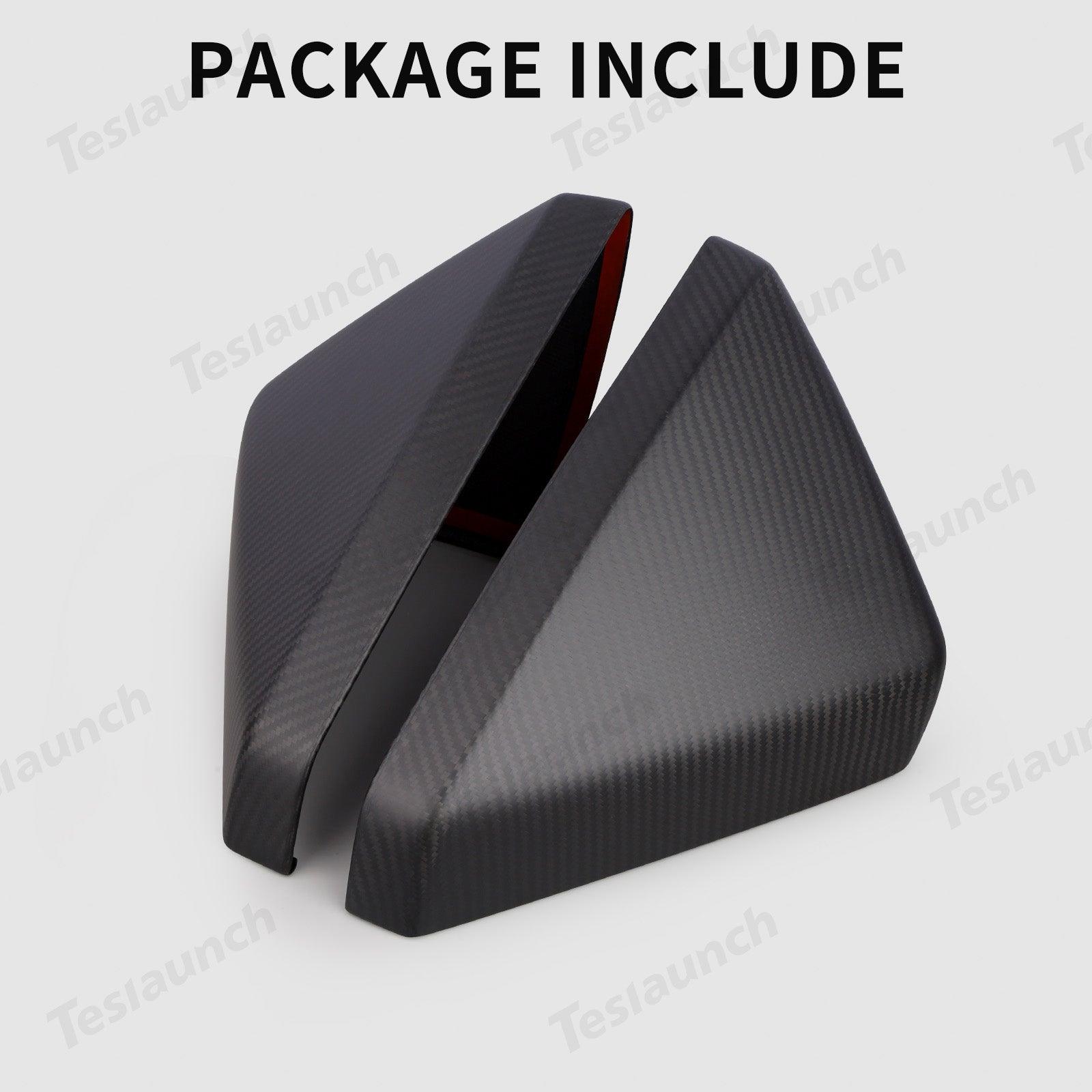 [Real Carbon Fiber] Rear View Mirror Covers (1 Pair) for Cybertruck - Evooor