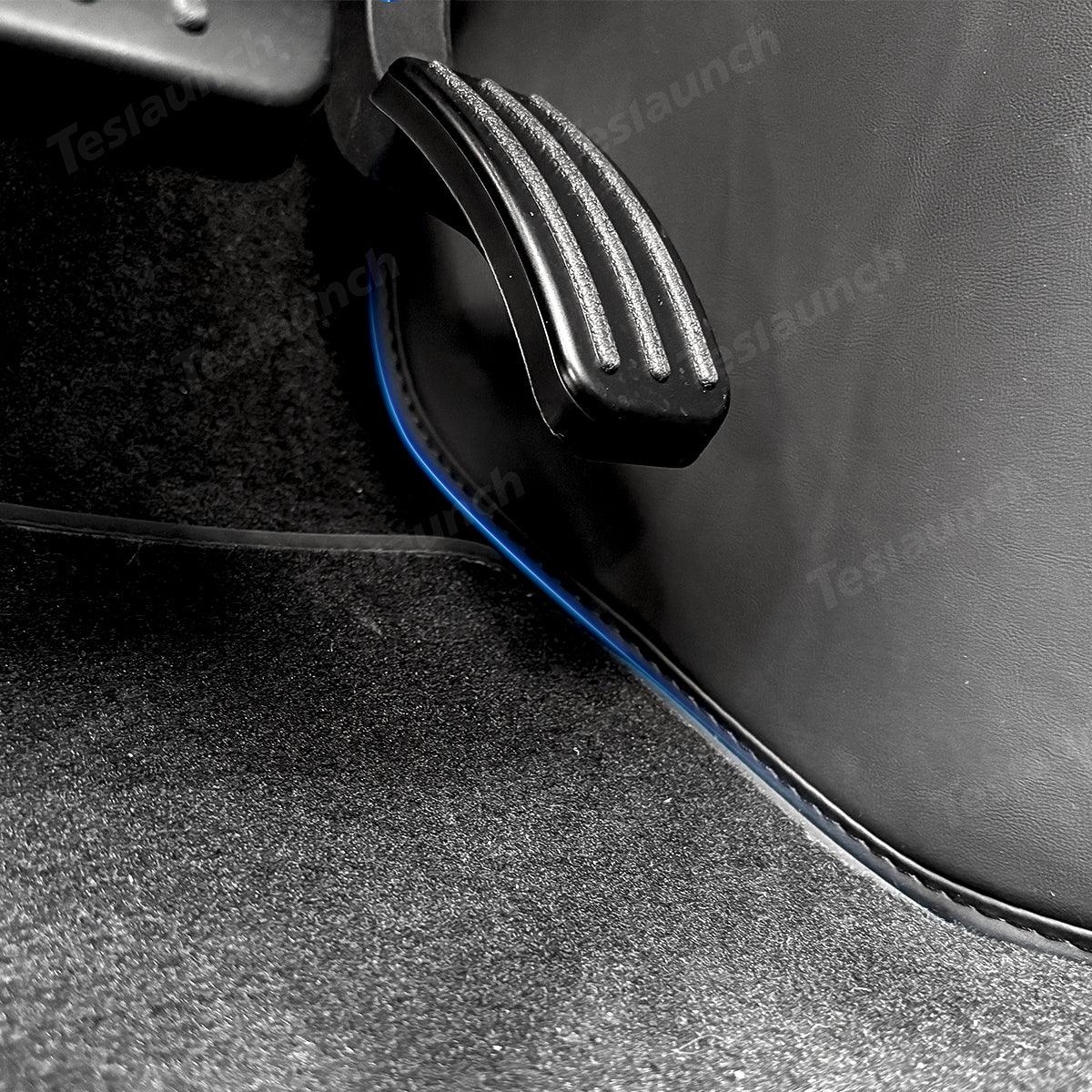 Center Console Side Kick Protectors – Leather Covers for Tesla Model Y Juniper 2025+ - Evooor