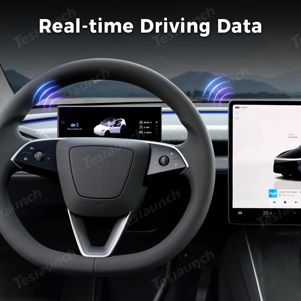 8.9'' Wireless CarPlay & Android Auto HUD for Tesla Model 3 Highland / Model Y Juniper - Evooor