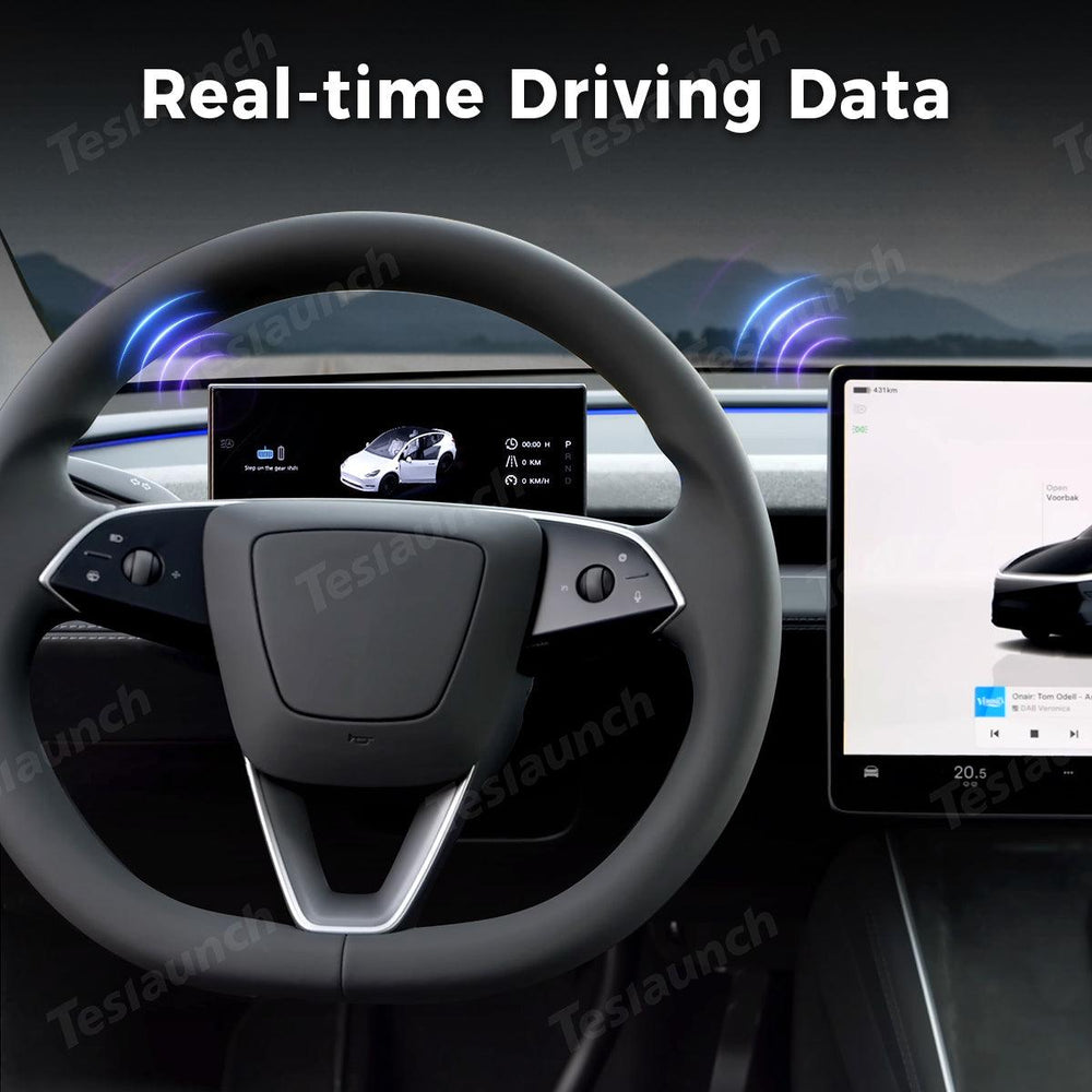 8.9'' Wireless CarPlay & Android Auto HUD for Tesla Model 3 Highland / Model Y Juniper - Evooor