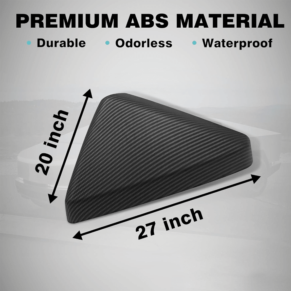 Rear View Mirror Covers (Carbon Fiber Pattern ABS) (1 Pair) for Cybertruck - Evooor