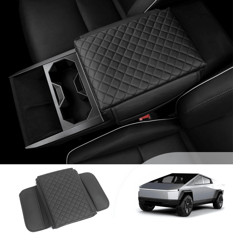 Leather Center Armrest Cover for Cybertruck - Evooor