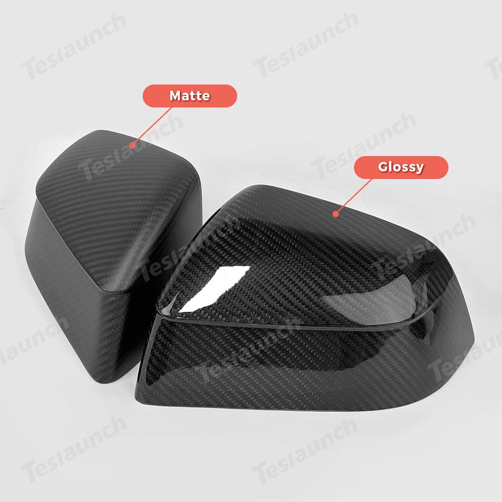 [Real Carbon Fiber] Rear View Mirror Covers for Tesla Model Y Juniper 2025+ (1 Pair) - Evooor