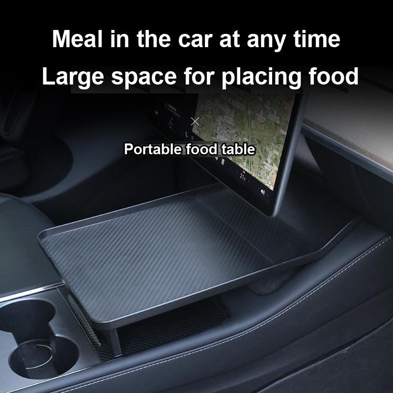 Model 3 Simple dining plate central control Desk Table For Tesla(2021-2022) - Evooor