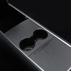 Model 3/Y Center Console Cover (Carbon Fiber Pattern ABS) (Gen.2) for Tesla(2021-2023)