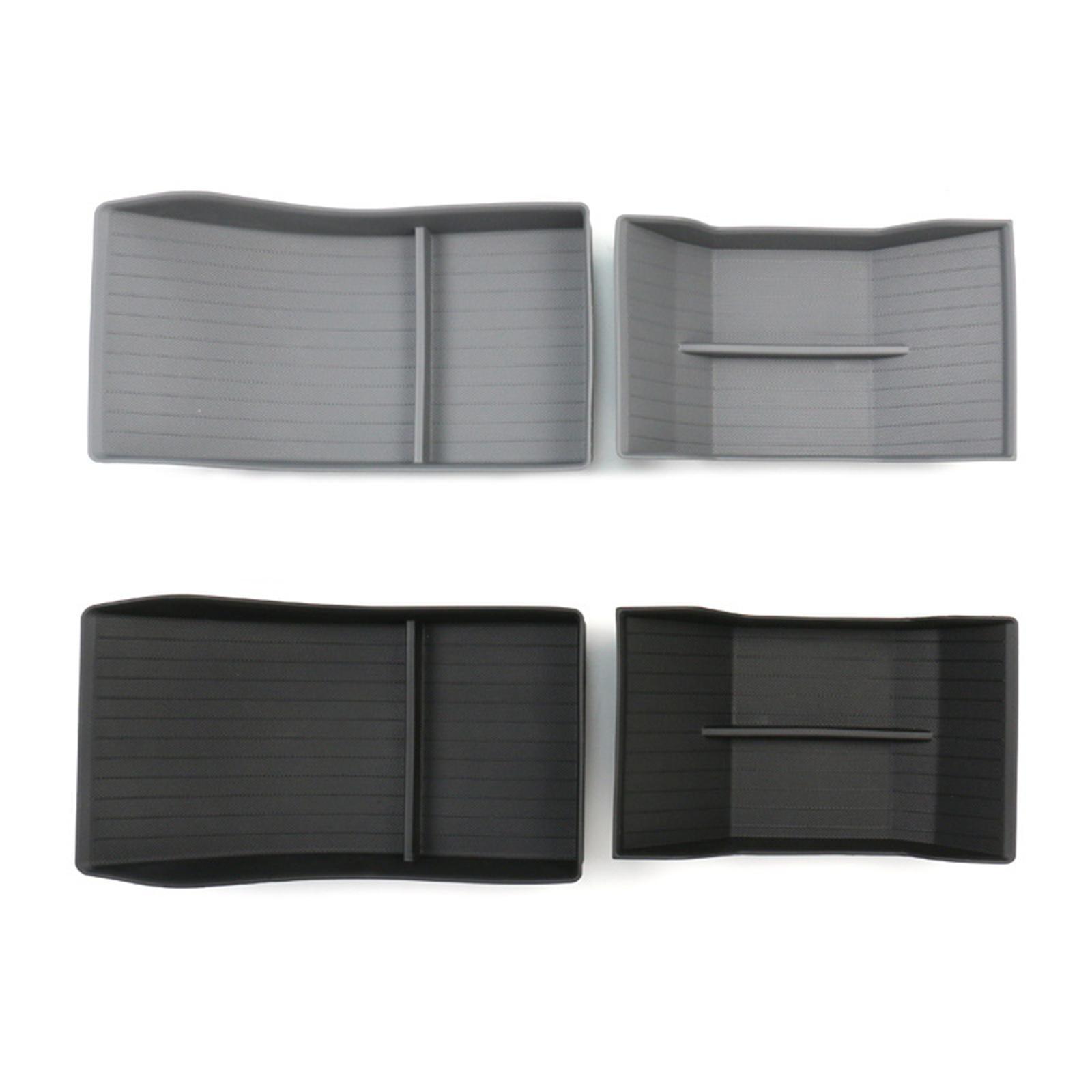 Model 3/Y Center Console Storage Box Rubber Mat for Tesla(2021-2023) - Evooor