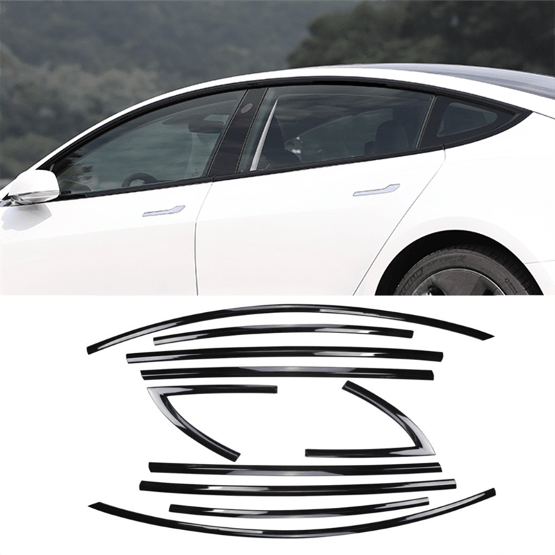 Model 3/Y Complete Chrome Delete Kit (10 Pcs) For Tesla(2017-2023) - Evooor