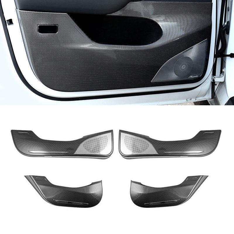 Enhanced Tesla Model 3 Door Inner Trim Cover - Carbon Fiber Pattern, ABS Material - 2021-2023 Model Compatibility - Evooor