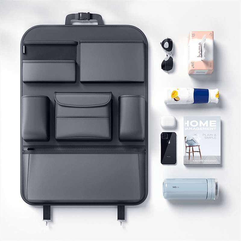 Model 3/Y/S/X Car Seat Back Storage Bag Hanging Bag Multifunctional Storage Box For Tesla - Evooor