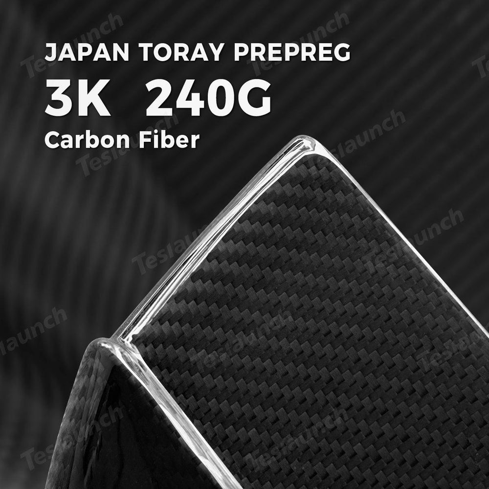 [Real Carbon Fiber] Rear View Mirror Covers for Tesla Model Y Juniper 2025+ (1 Pair) - Evooor