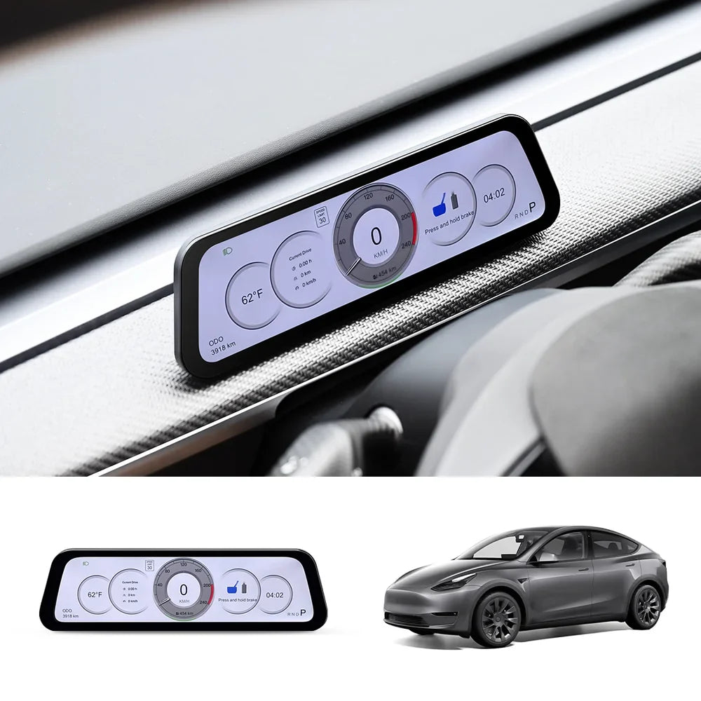 9.6-inch Instrument Cluster Heads Up Display for Tesla Model 3/Y (2021-2026)