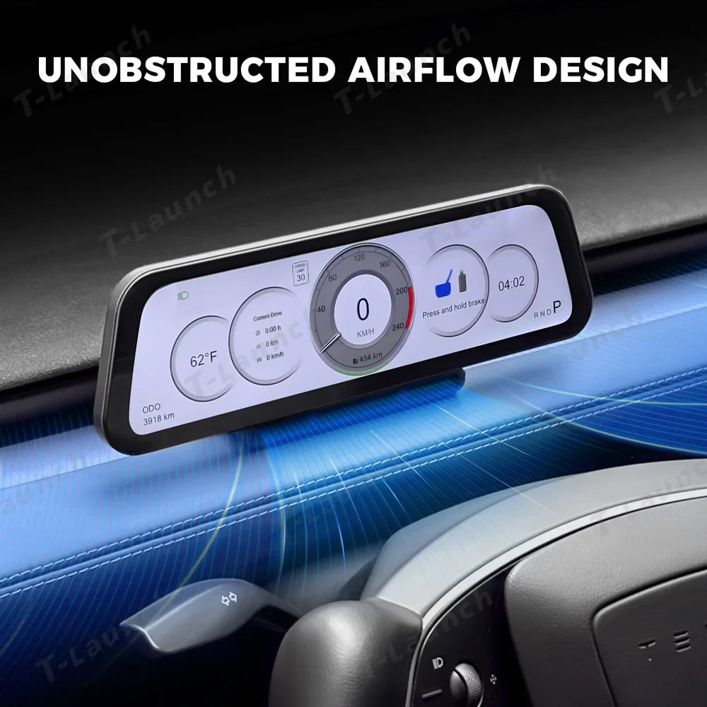 9.6-inch Instrument Cluster Heads Up Display for Tesla Model 3/Y (2021-2026)