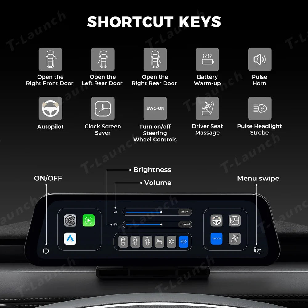 9.6-inch Instrument Cluster Display for Tesla Model Y Juniper Standard 2025+