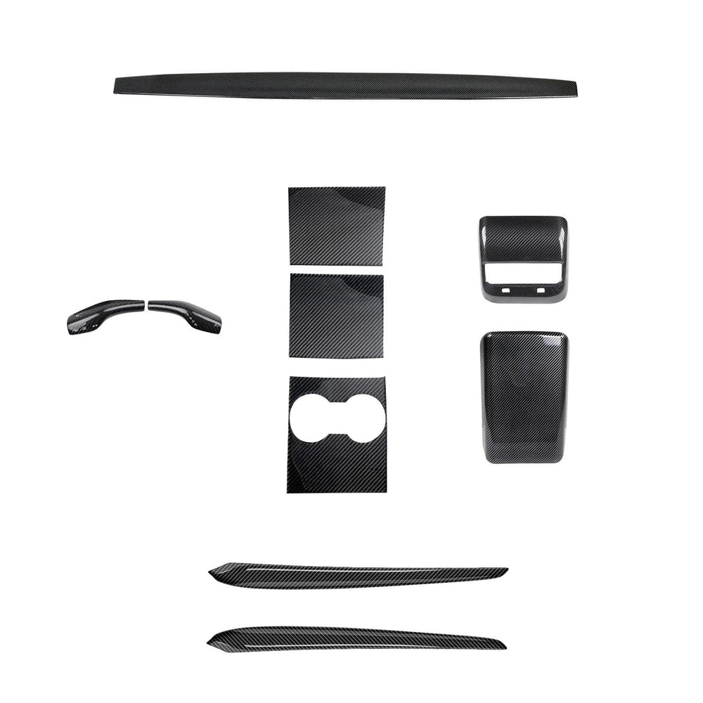 Premium Carbon Fiber Interior Trim Kit for Tesla Model 3 and Model Y - Upgrade Your Interior with High-Quality Wraps - Evooor