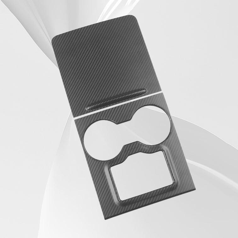 [Real Carbon Fiber] Model 3/Y Center Console Overlays With Key Card Slot (Gen. 2) for Tesla(2021-2023) - Evooor
